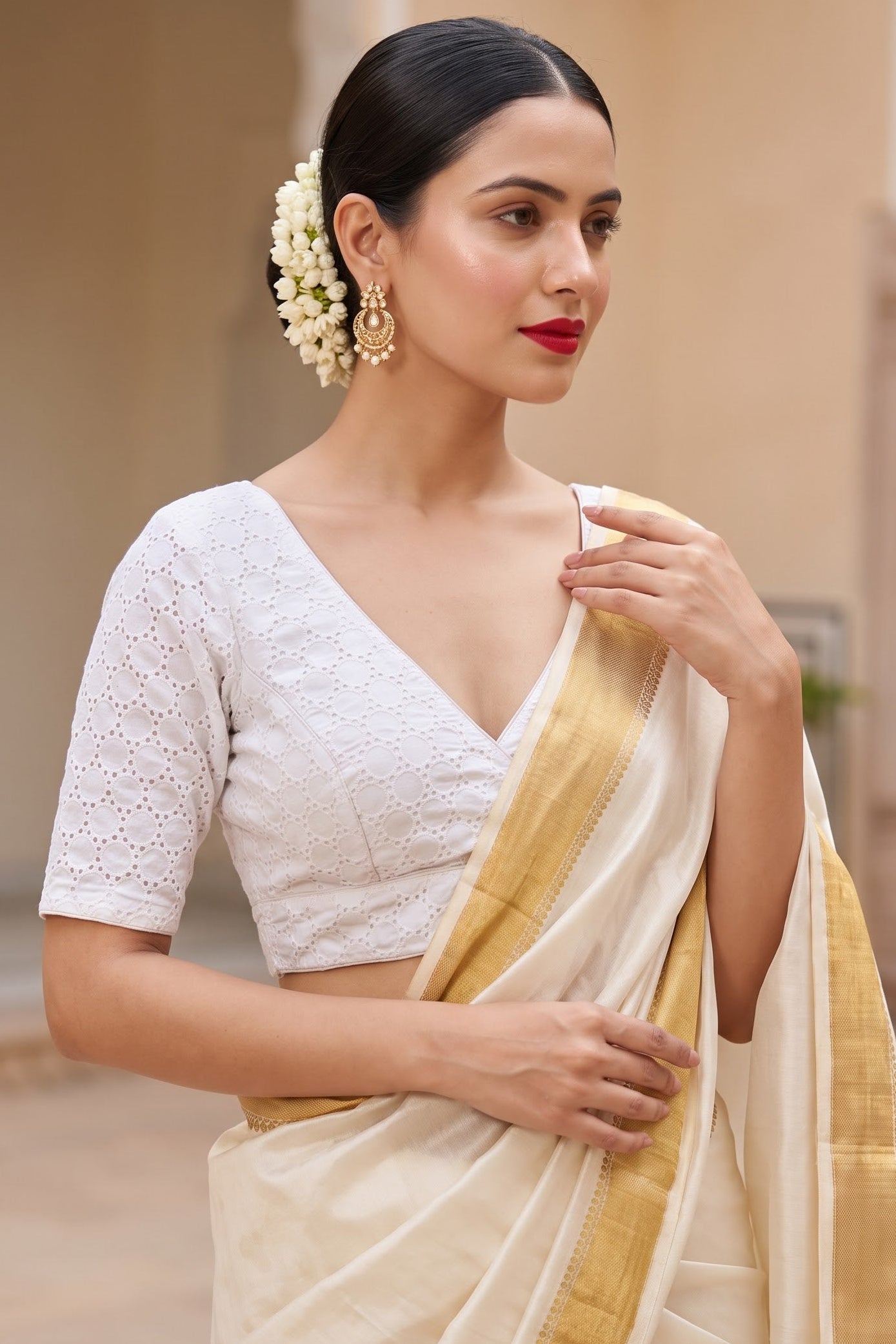 The Jewel Of Elegance Hakoba Blouse