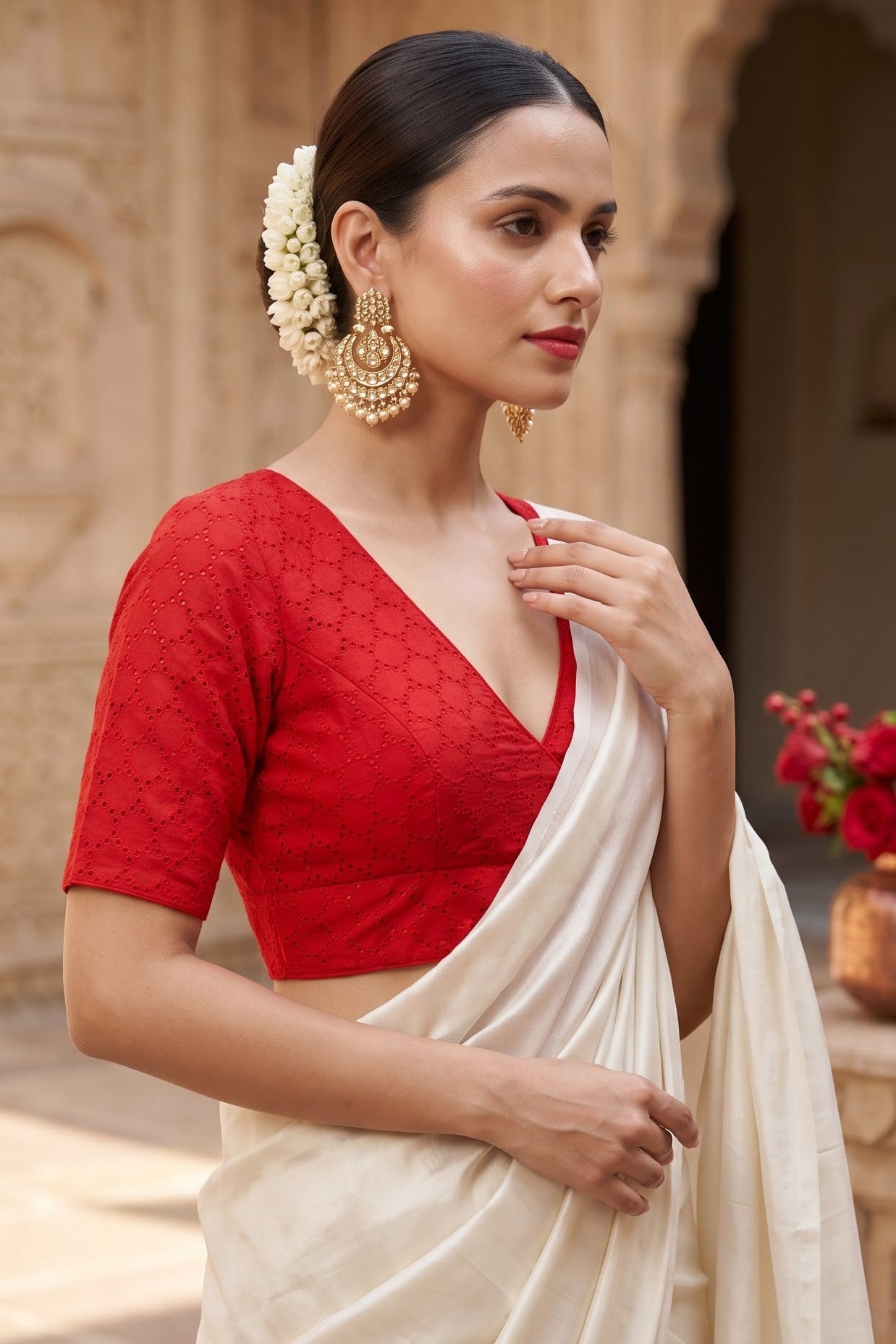 The Jewel Of Elegance Hakoba Blouse