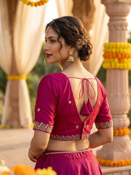 Mysterious Beauty -Fendy Silk Blouse