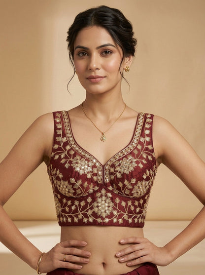 Stardust Royale Rangoli Silk Designer Blouse