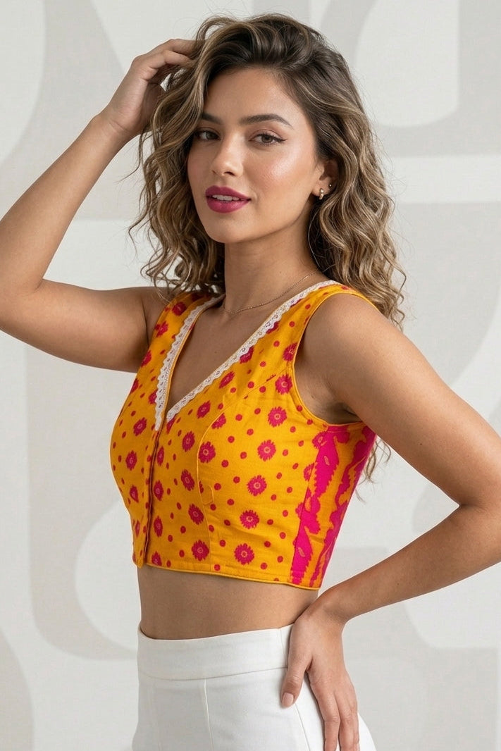 Shine Your Way Jamdani Designer Blouse