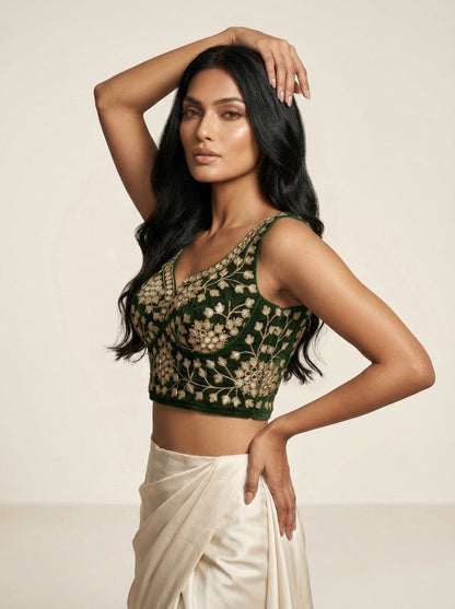 Stardust Royale Rangoli Silk Designer Blouse
