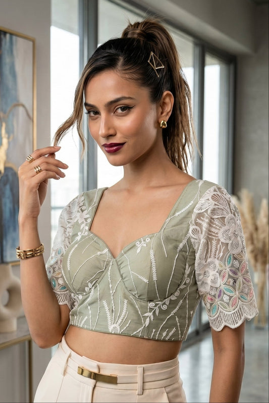 Too Perfect Designer Net Blouse